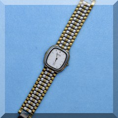 J08. Goldtone watch marked CSRC 7” - $12